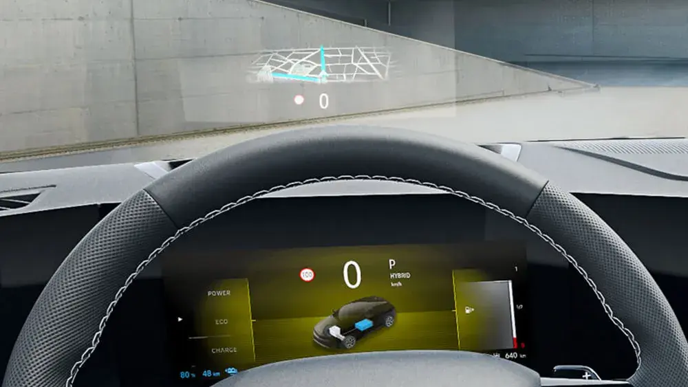 Opel Astra Hybrid head up display