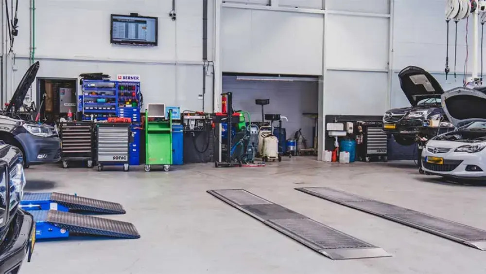 De werkplaats in Huizen
