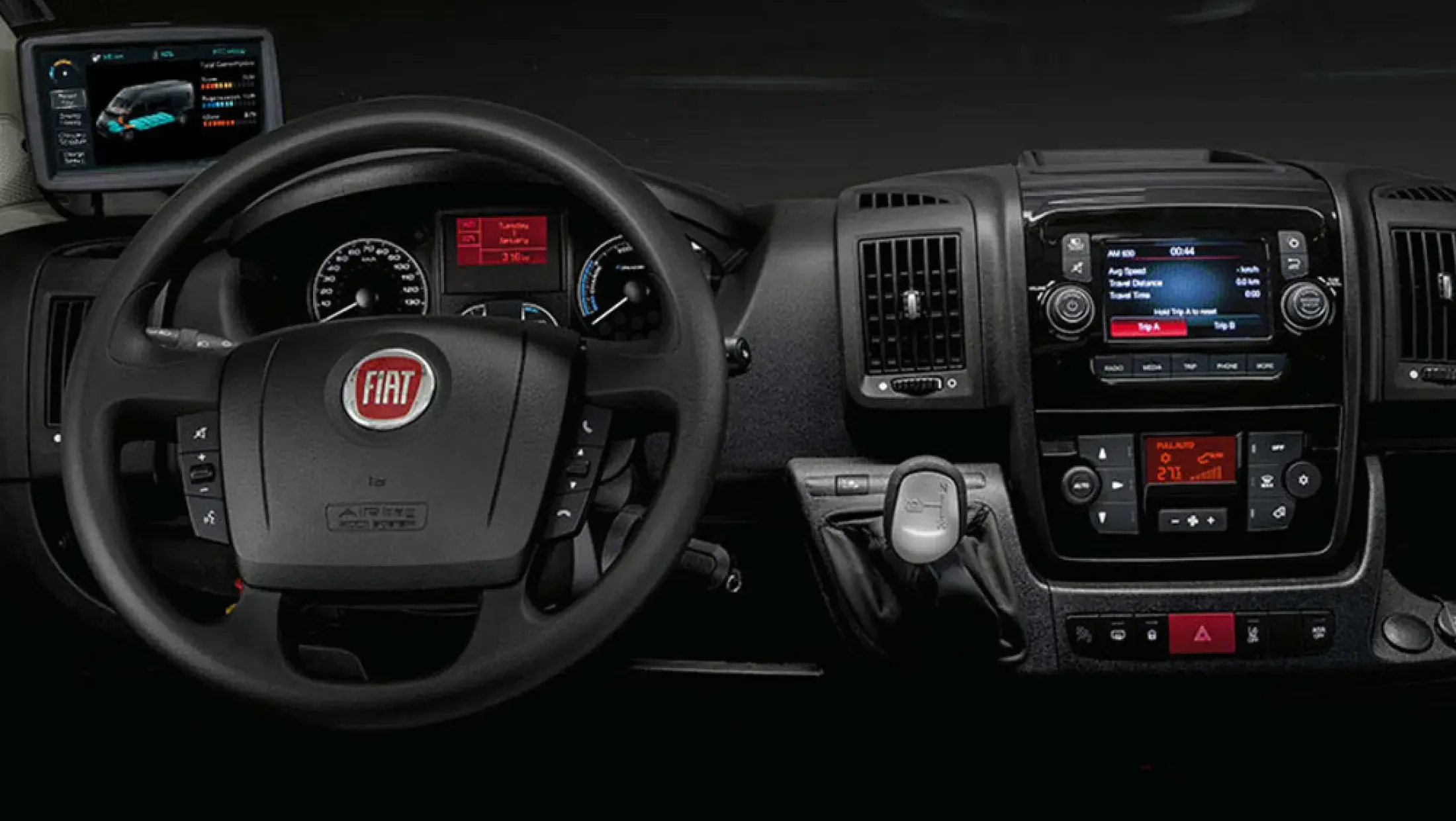 Fiat e-Ducato dashboard