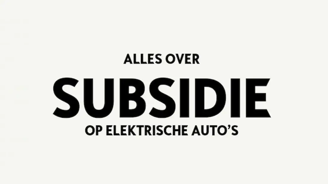 subsidie elektrische auto